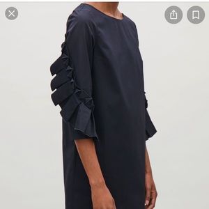 COS Origami navy dress